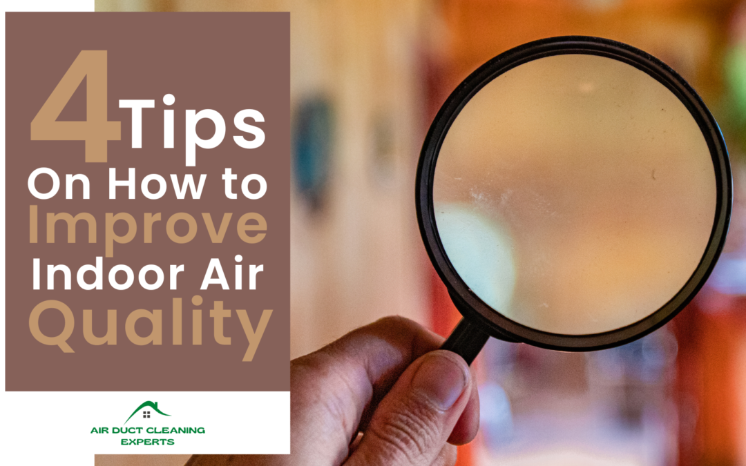 A graphic advertising tips on how to improve indoor air quality